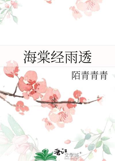 海棠经雨胭脂透的下一句