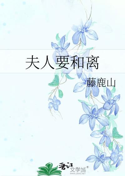 夫人今天要和离